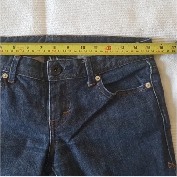 Armani Exchange AX Slim Cut Low-Rise Denim Jeans - Size 4 (Equivalent to 26) - Picture 6 of 10